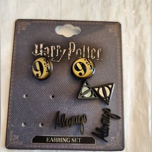 Harry Potter Earrings Set of 3 BNIB